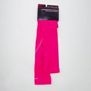 HIND Women's Compression Sleeves with Reflective Details One Pair S/M Hot Pink